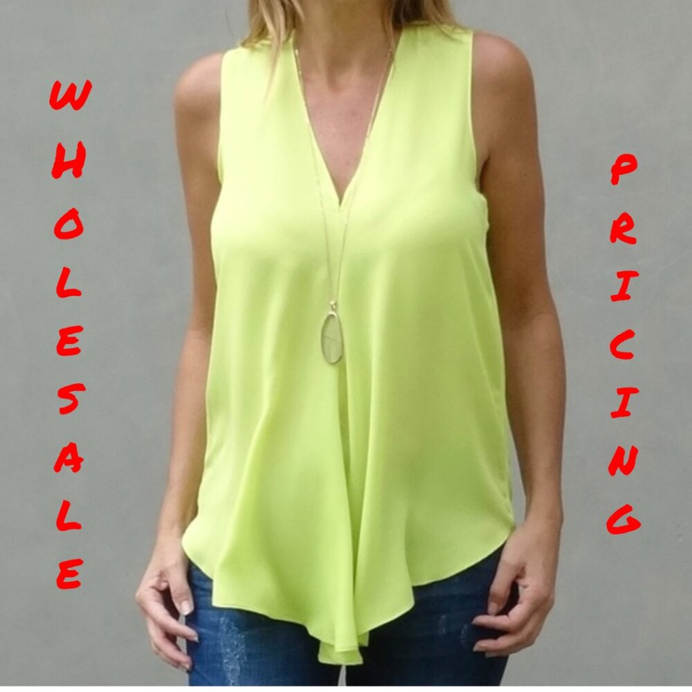 Wholesale Bundle $10 X 3 Tops - KINSLEY - Wild Lime
